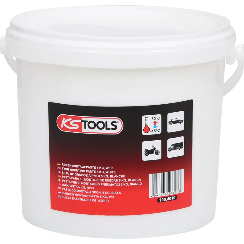 Neue Kollektion KS TOOLS Reifenmontagepaste 5 kg weiß - 100.4010