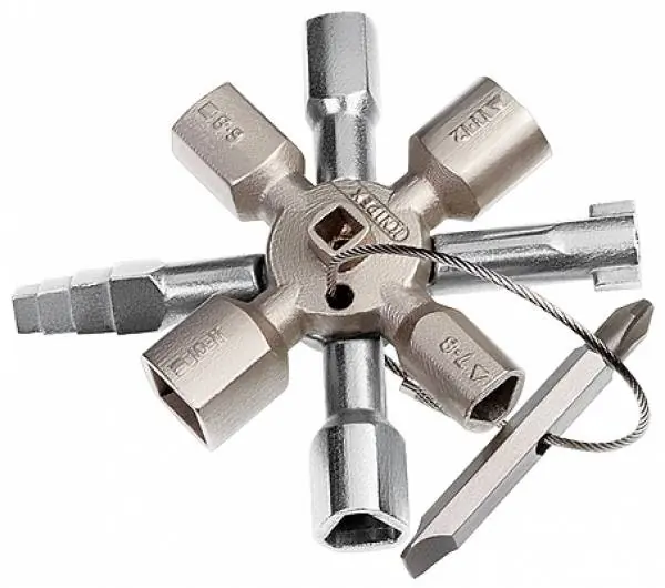 Saisonangebot Knipex Schaltschrank-Schlüssel TwinKey - 001101
