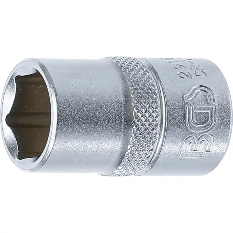 BGS Steckschlüssel-Einsatz Sechskant Antrieb Innenvierkant 12,5 mm (1/2") SW 15 mm - 2915 Echt