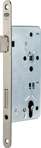 BKS Haustür-Einsteckschloss 0024 PZW 22/65/92/10mm DIN R silber rd - B-00240-15-R-1 Mega-Angebot
