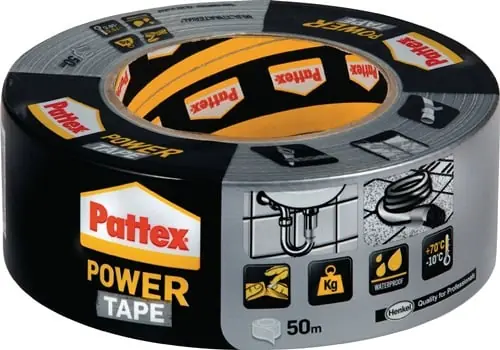 PATTEX Gewebeband Power-Tape silber-grau 50 m x 50 mm Rolle - PT5SW Must-Have
