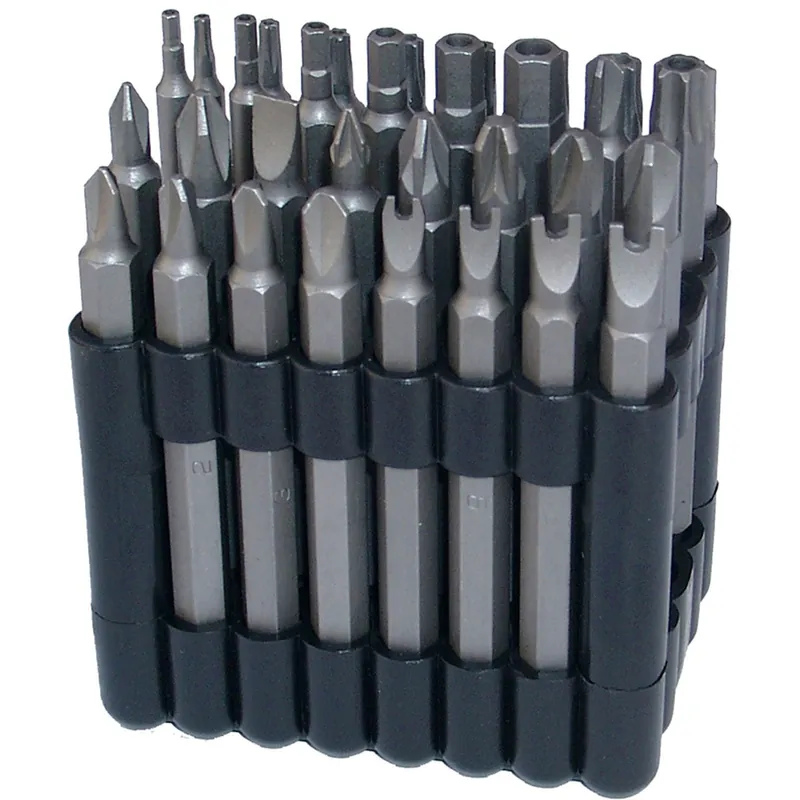 Preisknaller BGS Bit-Satz lang Antrieb Außensechskant 6,3 mm (1/4") verschiedene Profile 32tlg. - 762