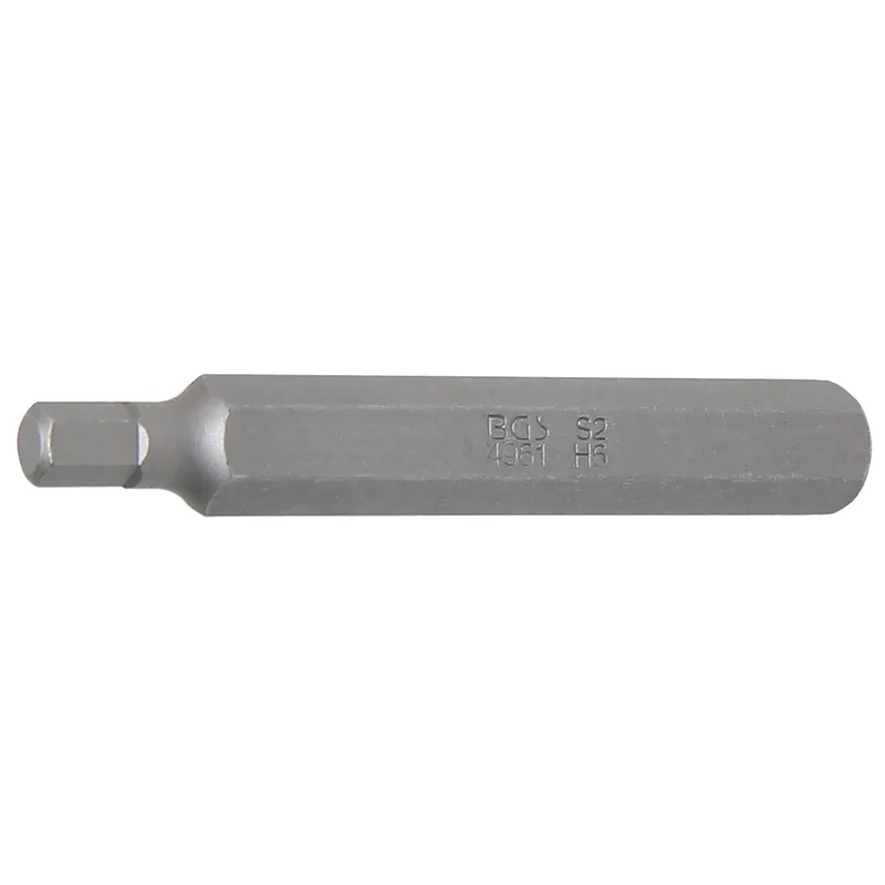 BGS Bit Länge 75 mm Antrieb Außensechskant 10 mm (3/8") Innensechskant 6 mm - 4961 Expressversand