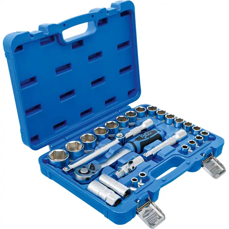 Bestpreis BGS Steckschlüssel-Satz Antrieb 12,5 mm (1/2") Zollgrößen 27tlg. - 2216