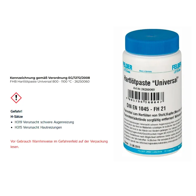 FHB Hartlötpaste Universal 800 - 1100 °C - 26250060 Jetzt Bestellen