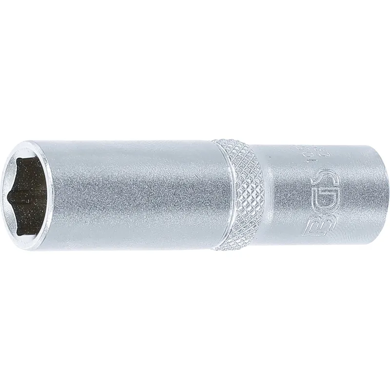 Zertifiziert BGS Steckschlüssel-Einsatz Sechskant tief Antrieb Innenvierkant 10 mm (3/8") SW 12 mm - 10532