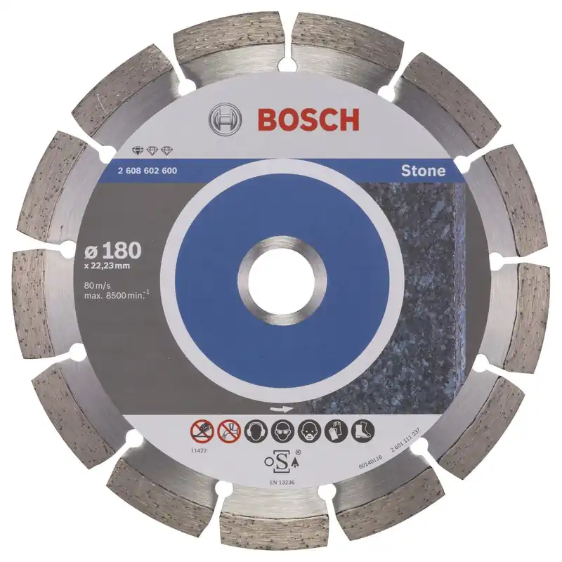 Bosch Diamanttrennscheibe Standard for Stone 180x22,23x2x10 mm 2608602600 Highlight