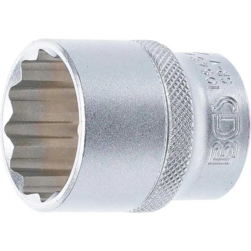 BGS Steckschlüssel-Einsatz Zwölfkant Antrieb Innenvierkant 12,5 mm (1/2") SW 27 mm - 10645 Heißes Angebot
