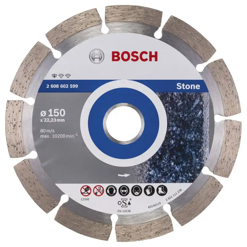 Highlight Bosch Diamanttrennscheibe Standard for Stone 150x22,23x2x10 mm 2608602599