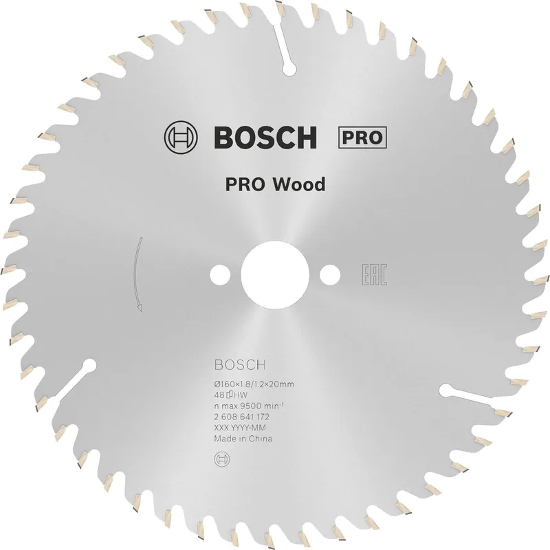 Bosch PRO Wood Kreissägeblatt 160 x 1,8 x 20 mm - 2608641172 Sichere Zahlung