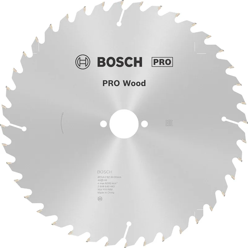Markenprodukt Bosch PRO Wood Kreissägeblatt 254 x 2,8 x 30 mm - 2608640443