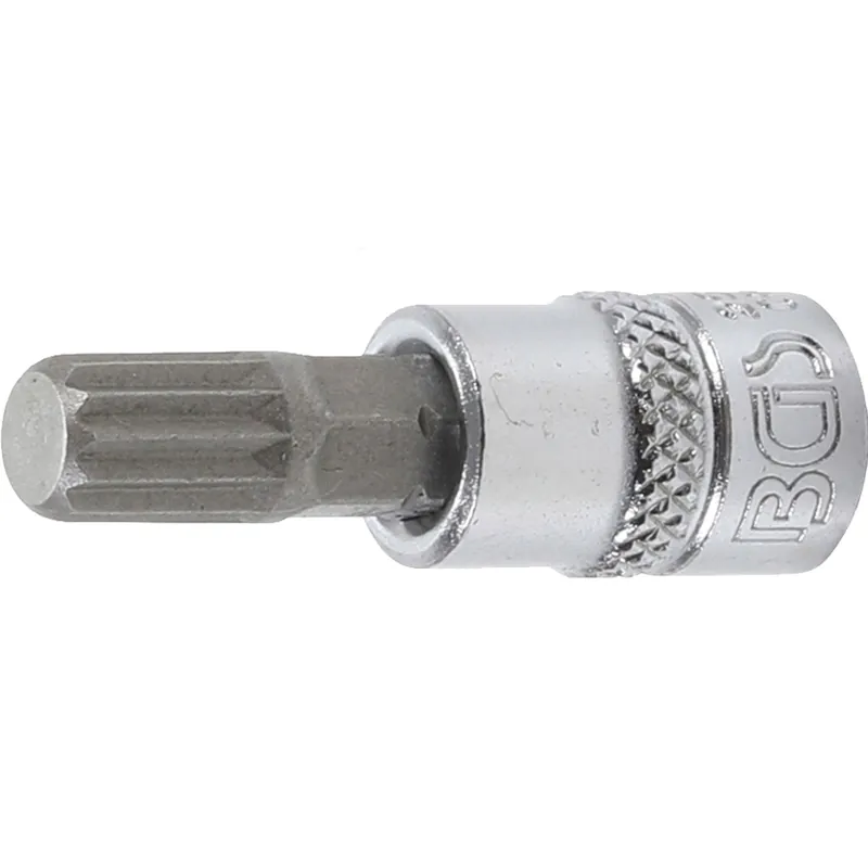 Echt BGS Bit-Einsatz Antrieb Innenvierkant 6,3 mm (1/4") Innenvielzahn (für XZN) M8 - 2503