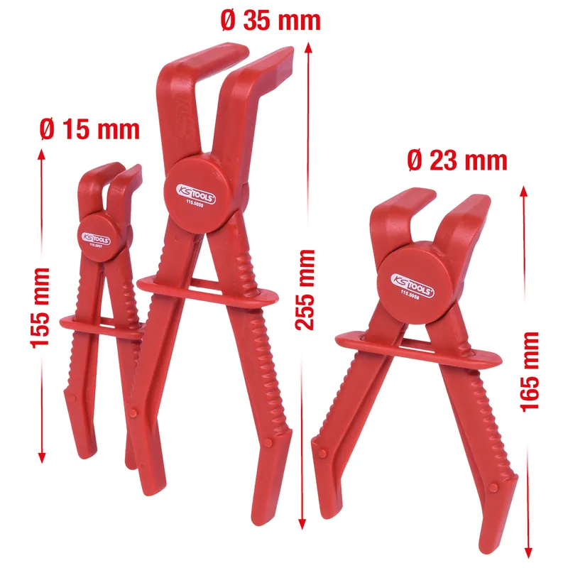 KS TOOLS Schlauch-Abklemm-Zangen-Satz 90° 3tlg. - 115.5055 Neu