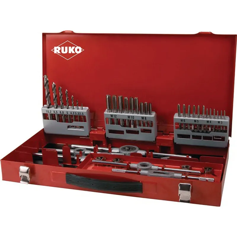 RUKO Gewindeschneidwerkzeug-Satz 44tlg. HSS in Industriekassette - 245030 Sofort Bestellen