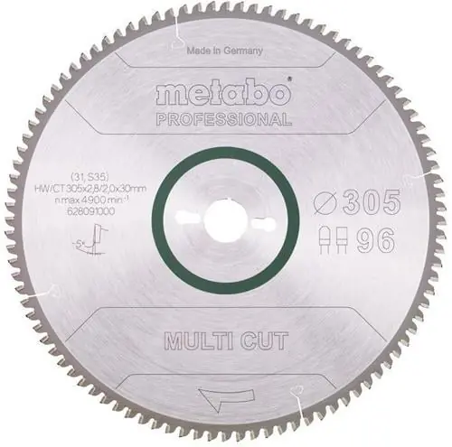 Kreissägeblatt multi cut professional HW/CT 305x30x2,8/2,0 D305xB2,8x30mm 96Z. Mega-Angebot