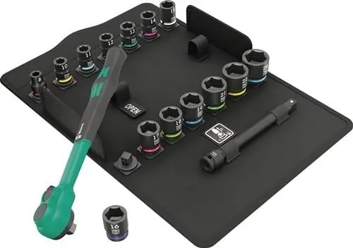 Steckschlüsselsatz 8100 SB 12 16-tlg.3/8 Zoll Z.80 WERA Echt