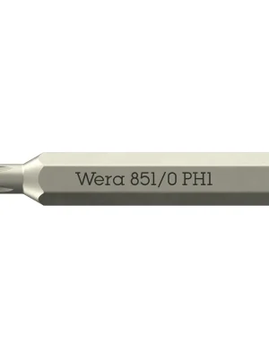 Zertifiziert Bit 851/0 Micro PH 1 L.30mm WERA