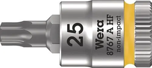 Kracherpreis Wera Steckschlüsseleinsatz 8767 A HF TORX 1/4" T25 Länge 28 mm - 5003365001