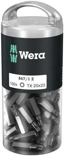 Direkt Vom Hersteller Wera Bitgroßpackung (100 Stk.) 867/1 Z T 15 Länge 25 mm - 5072447001
