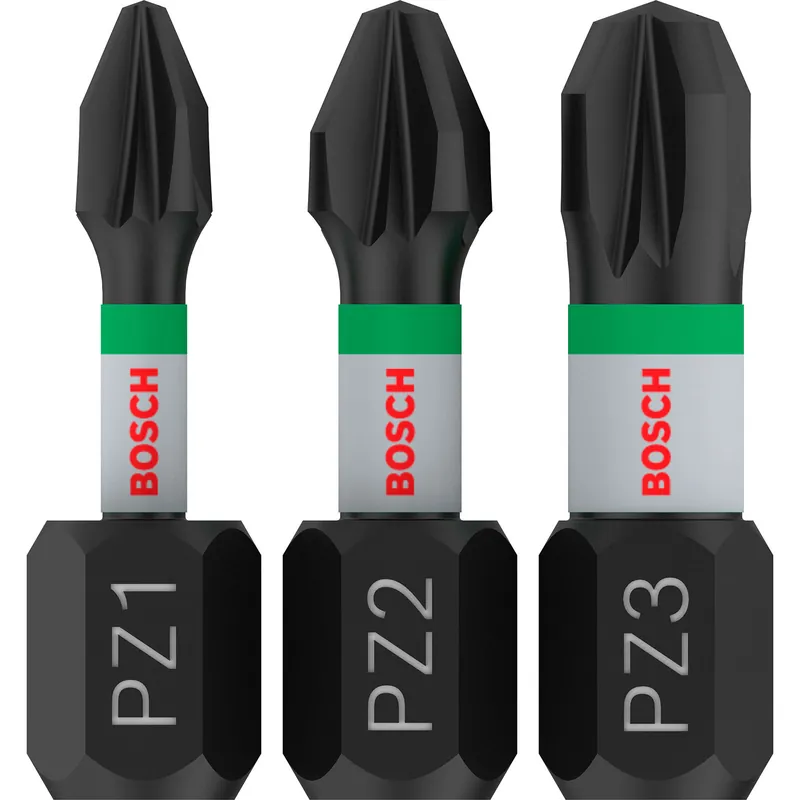 Bosch PRO Pozidriv Impact Bit PZ1; PZ2; PZ3 25 mm 3-tlg. - 2608522471 Wochenendangebot