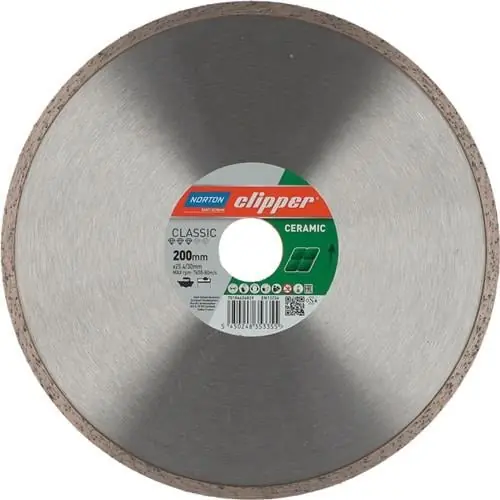 NORTON CLIPPER Diamanttrennscheibe Classic Ceramic D.200mm Bohr.30/25,4mm 1,7mm - 70184626829 Preis Gesenkt