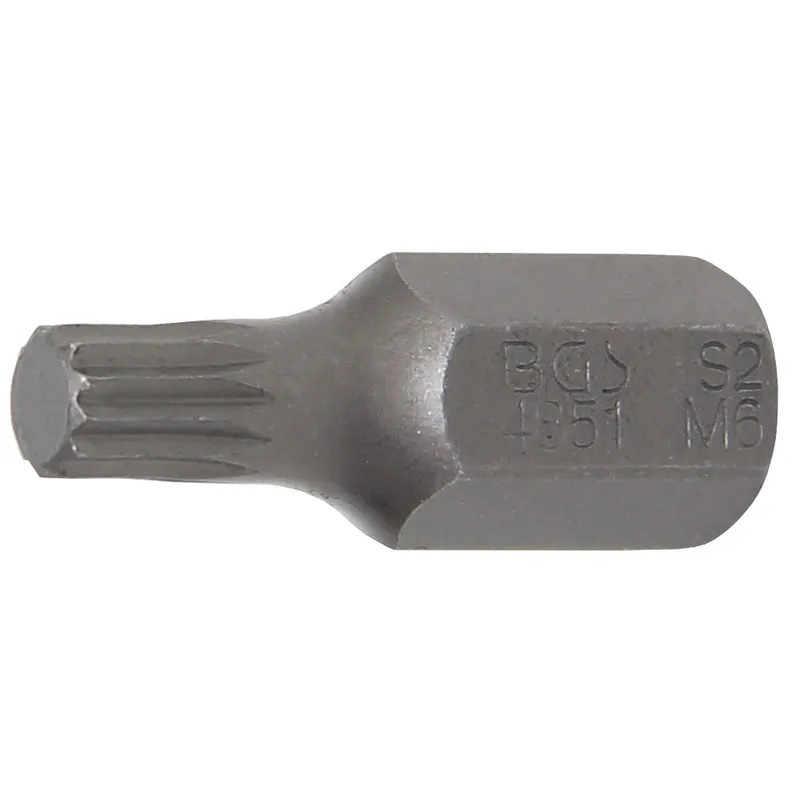 BGS Bit Antrieb Außensechskant 10 mm (3/8") Innenvielzahn (für XZN) M6 - 4851 Saisonangebot