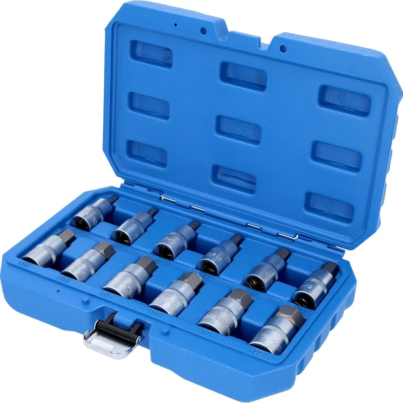 Heißes Angebot BRILLIANT TOOLS 1/2" Innensechskant Bit-Stecknuss-Satz 12tlg. 5 - 22 mm - BT022012