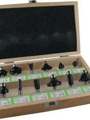 FISCH Fräsersatz 973CT12A06 Hartmetall Schaft-Ø 8 mm 12tlg. - 973CT12A06 Neu Im Sortiment