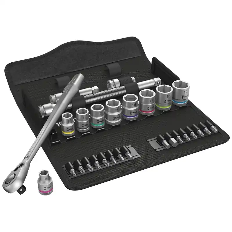 Wera 8100 SB 8 Zyklop Metal-Knarrensatz 3/8"-Antrieb - 004048 Beliebt