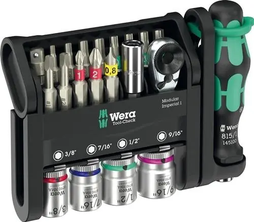 Bitsortiment Tool-Check Modular Imperial 1 21-tlg.WERA Must-Have