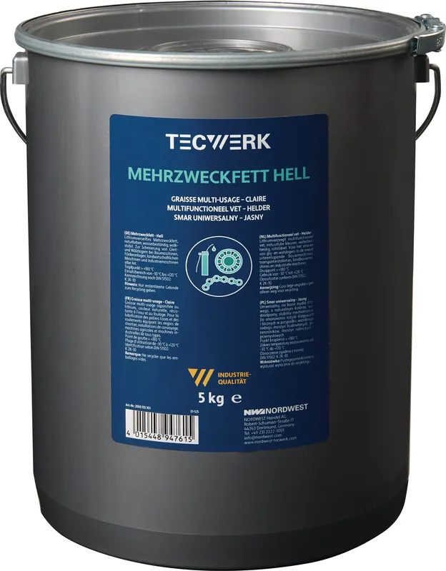 Mehrzweckfett 5kg hell Eimer TECWERK Wochenendangebot