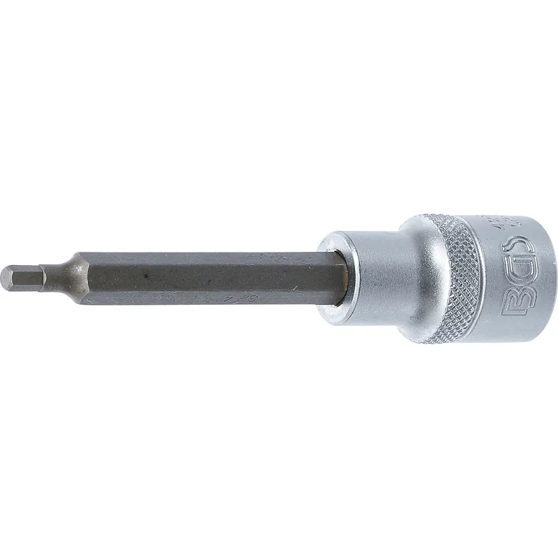 BGS Bit-Einsatz Länge 100 mm Antrieb Innenvierkant 12,5 mm (1/2") Innensechskant 4 mm - 4259 Preisknaller