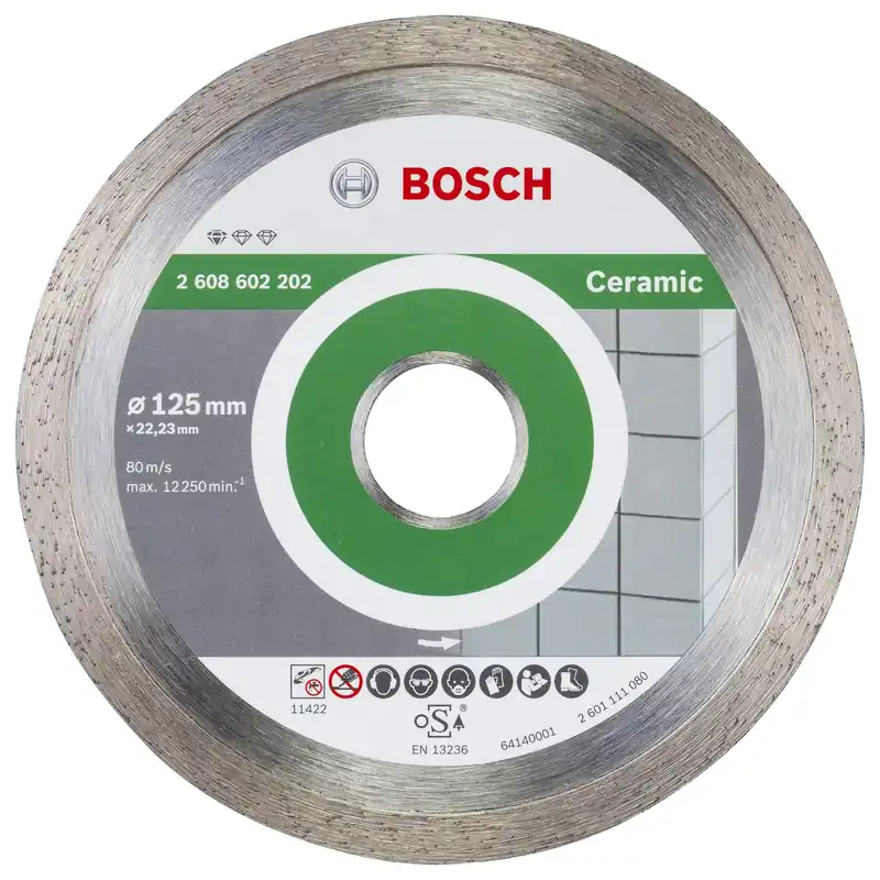 Kostenloser Versand Bosch Diamanttrennscheibe Standard for Ceramic 125x22,23x1,6x7 mm 2608602202