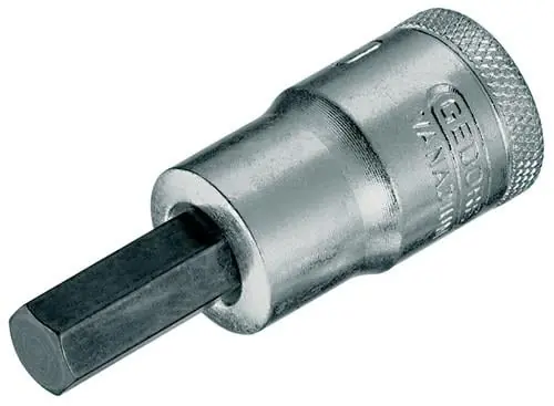 Letzte Chance Gedore Steckschlüsseleinsatz IN 19 (AF) 1/2″ Innen-6-kant SW 1/4" / 6,3 mm - 6155010