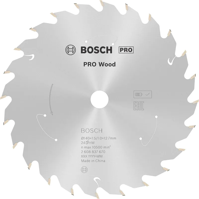 Bosch PRO Wood cordless Blatt für Kreissägen 140 x 1,5 x 12,7 mm - 2608837670 Heißes Angebot