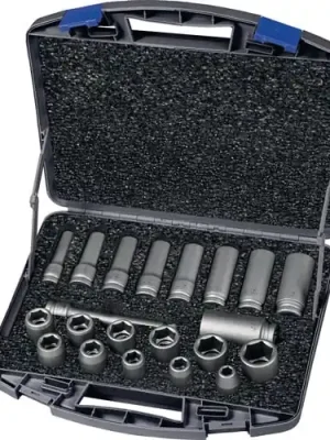 Heißes Angebot ASW Kraftsteckschlüsselsatz 720 KLS 21 OL 21tlg1/2" kurz und lang 6-kant - 173803