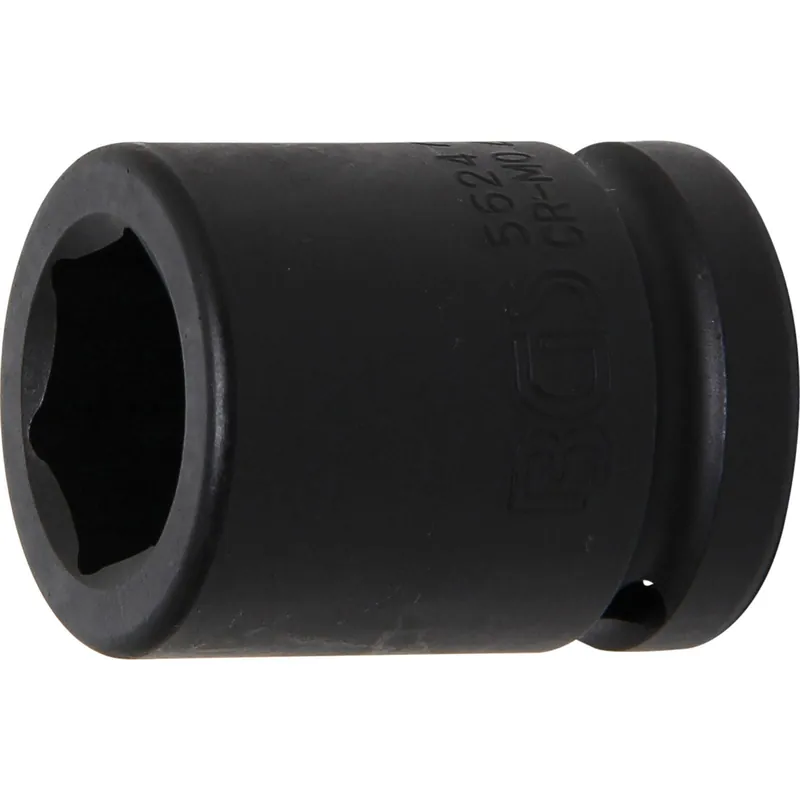 BGS Kraft-Steckschlüssel-Einsatz Sechskant Antrieb Innenvierkant 20 mm (3/4") SW 24 mm - 5624 Kostenfreie Lieferung