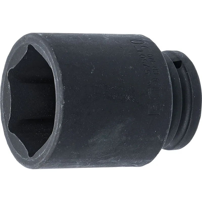 Preis Gesenkt BGS Kraft-Steckschlüssel-Einsatz Sechskant tief Antrieb Innenvierkant 20 mm (3/4") SW 50 mm - 5750