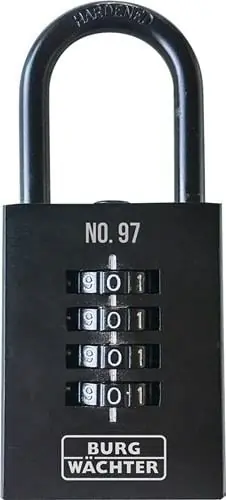 BURG-WÄCHTER Zahlenvorhangschloss Numero 97 Schlosskörper-B.40mm Guss Zahlenroll.4 - 97 40 SB Jetzt Kaufen