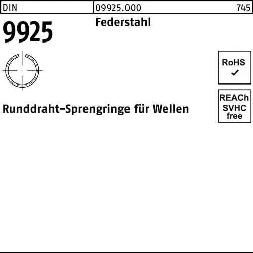 Online Kaufen Sprengring DIN 9925 55 Federstahl Runddraht 200 Stück
