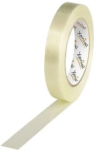 Gratis Versand Filamentklebeband m.Längsfaden Breite 19mm Länge 50m S.100µ transparent XENIAL