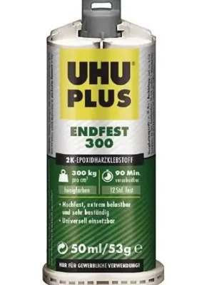 Rabatt 2K-Epoxidharzklebstoff PLUS ENDFEST 300 53g gelblich Doppelkart.UHU