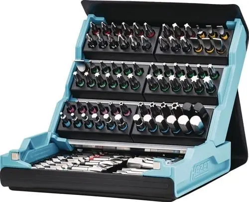 Neue Kollektion Bitsortiment SmartCase 2200SC-3 96-tlg.Schlitz/PH/PZ/TX/TX m.Zapfen/Innen-6Kt.