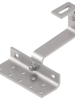 Billig Dachhaken WS 9525 B.138mm S.5mm VA blk sandgestrahlt Löcher 9 WASI