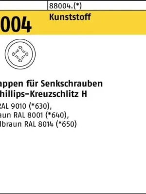 Zierkappe R 88004 f.PH 2x12/3,5-5 Ku. dunkelbraun 1000St. Jetzt Kaufen