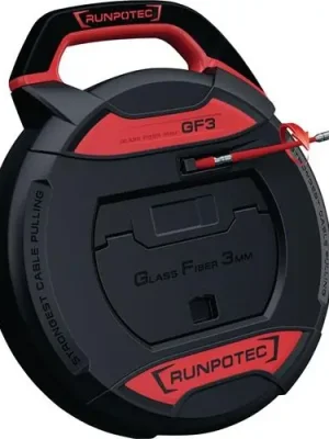 Rabatt Kabeleinziehgerät GF3 Band-L.50m Biege-R.38mm o.Meterzähler RUNPOTEC