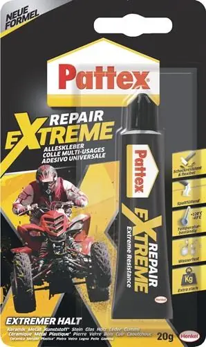 Zertifiziert Spezialkleber Repair Extreme transp.PRXG2 20g Tube PATTEX