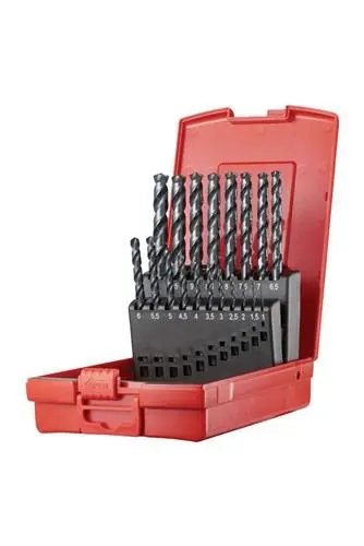 Spiralbohrersatz A188 DIN 338 Typ W D.1-10x0,5mm HSS 19tlg.Ku.-Kass.DORMER Direktkauf