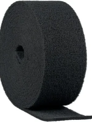Billig Schleifvliesrolle NRO 500 L.10m B.100mm medium schwarz KLINGSPOR