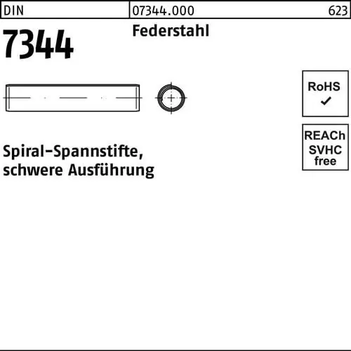 Kostenloser Versand Spiralspannstift DIN 7344/ISO 8748 2,5x 20 Federstahl schwere Ausf. 1000 Stück